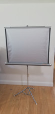 Vintage Da-Lite Comet 40x40 Silver Movie Projector Screen with Original Box