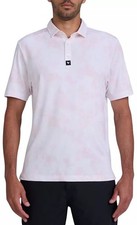 Bad Birdie Pique Golf Polo Men's XL Shirt Short Sleeves Daydreamin Blush Pink
