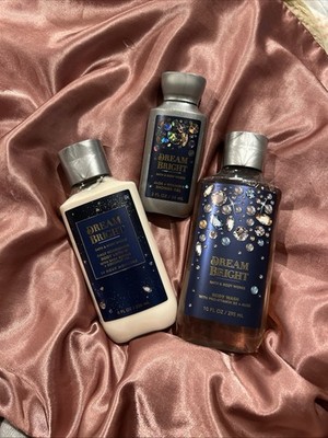 Bath & Body Works Dream Bright 3pc Gift Set Lotion Body Wash Travel Shower Gel