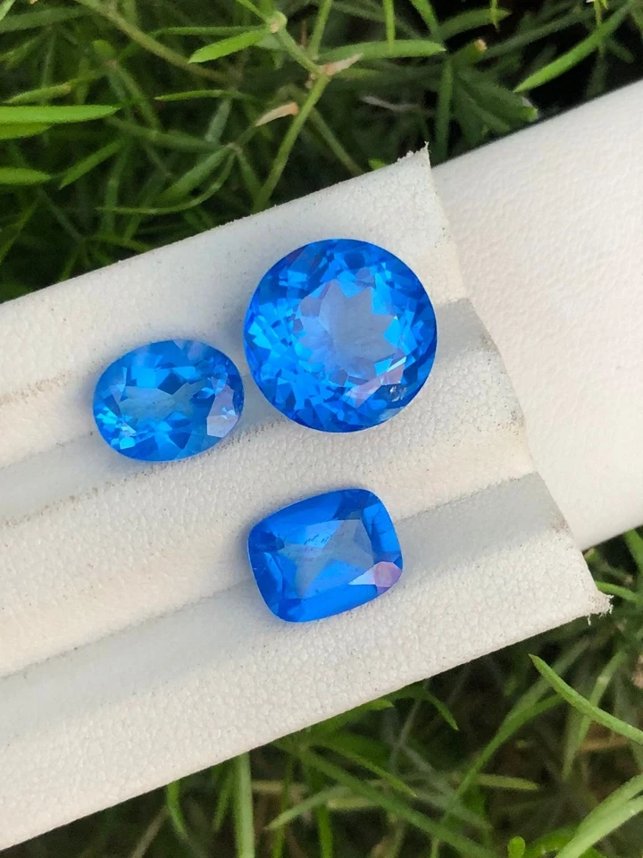 16.70 Cts Electric Blue Topaz 12x8 to 9x7x4mm From Afghanistan - Image 3 of 4