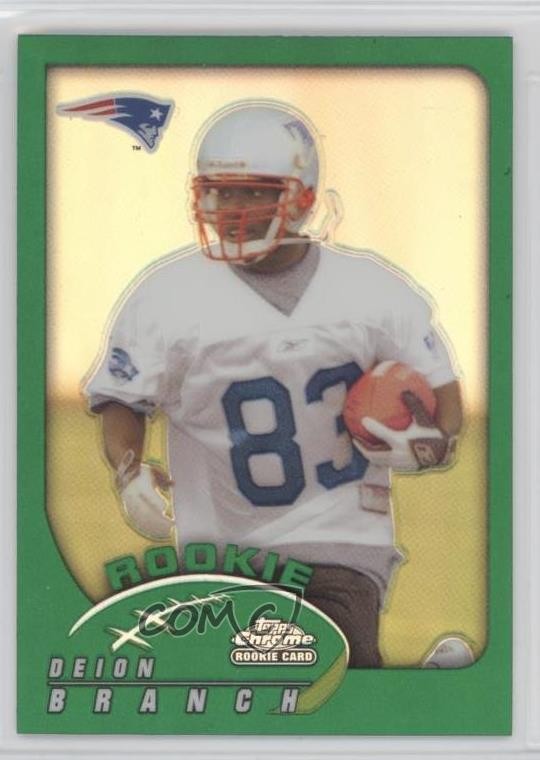 2002 Topps Chrome Rookie Refractor Deion Branch #264 Rookie RC
