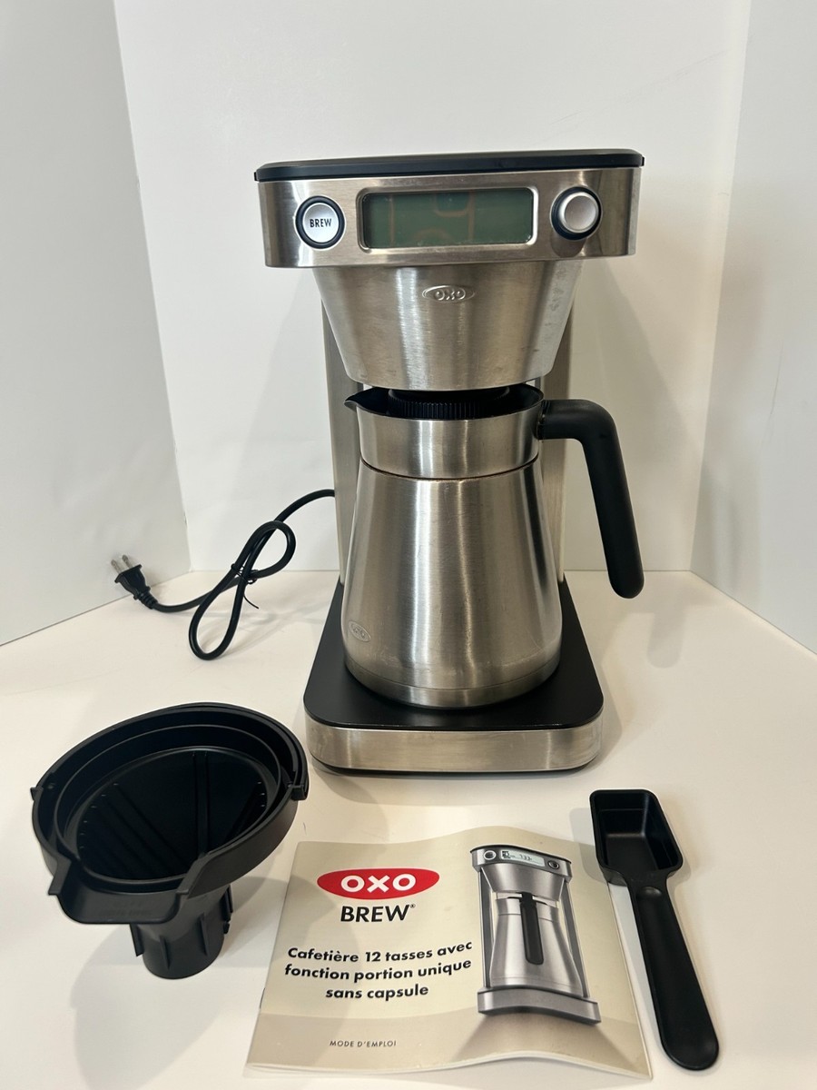 OXO Brew 12-Cup Coffee Maker With Podless Single-Serve Function, Silver-  8721200 | eBay