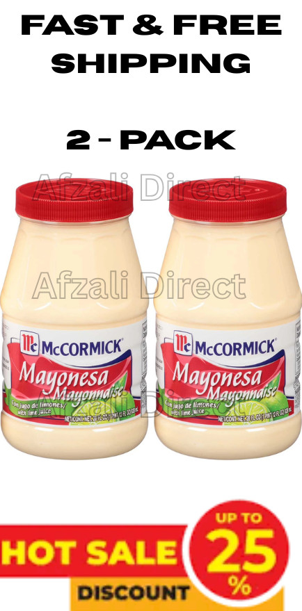 PACK DE 2 - Mayonesa McCormick Mayonesa con Jugo de Lima 28 oz (Total 56 oz)