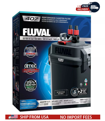 Fluval 407 Performance Aquarium Canister Filter