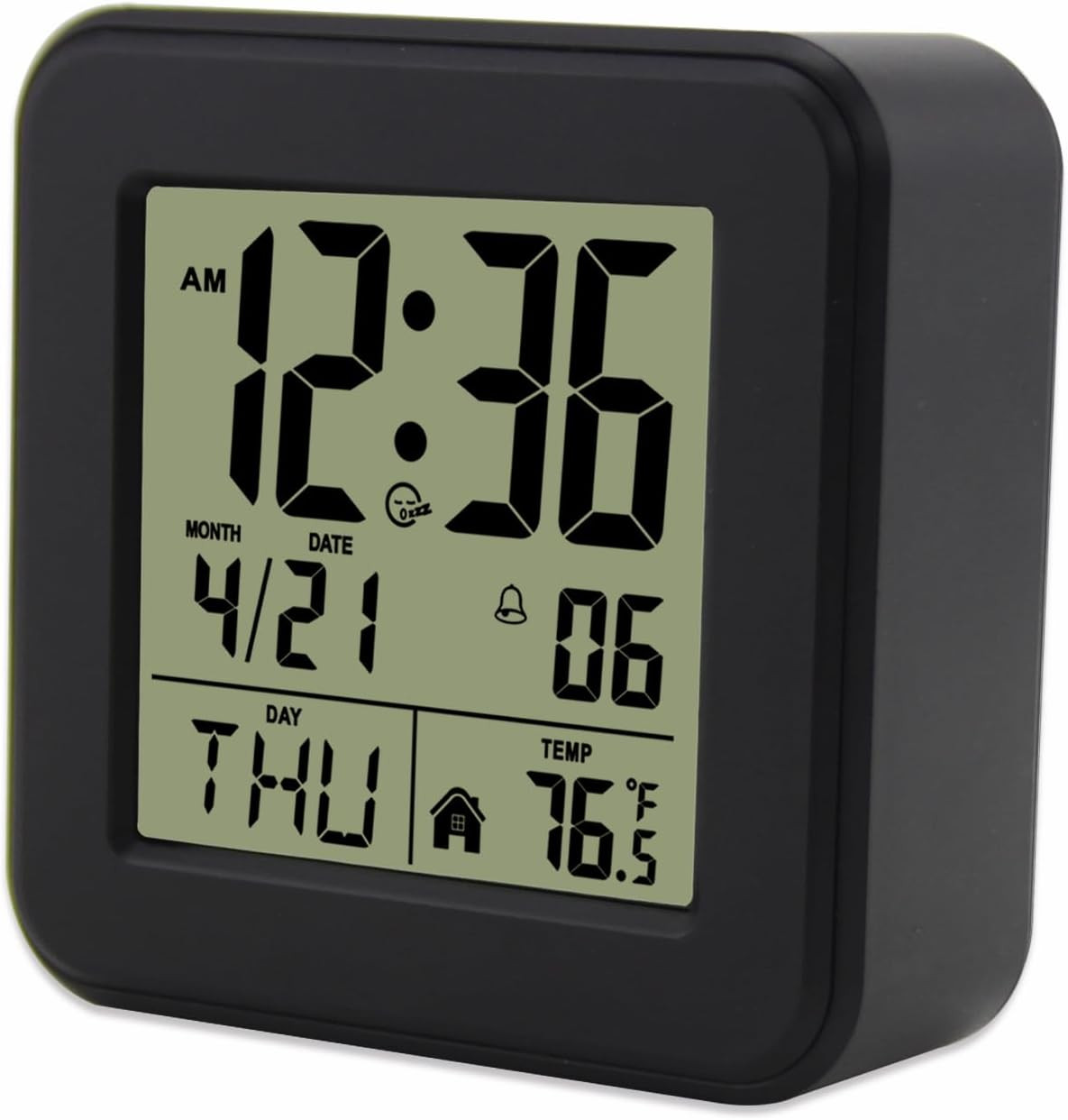 Small Digital Alarm Clock Battery Operated With Backlight Fo