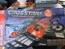 NEW Auto World SRS351 Crosstrax Road Course 9' Electric Racing Slot Car Set