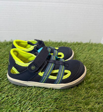 Stride Rite Liam Toddler Fisherman Sandals Boys 9 Navy/Neon Mesh Water Shoes
