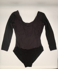 Grishko Leotard Long Mesh Sleeves Black Size 42 Women's