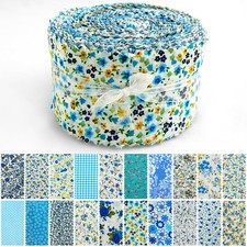 80 Precut Strip Jelly Roll Fabric Strips for Quilting Clearance 20 Assorted B...