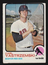 CARL YASTRZEMSKI red sox 1973 TOPPS #245 GOOD/VERY GOOD 