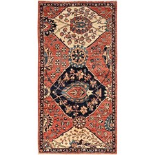 3'x5'10" Orange Antiqued Heris Design Rug Wool Hand Knotted Wide Runner 1663
