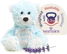 Warmies  Microwavable & Weighted Stuffed Animals, Baby Boy Bear 13"