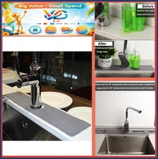 NEW Kitchen Sink Mat 28" x 4.4" Absorbent Microfiber Water Drying Fabric Faucet