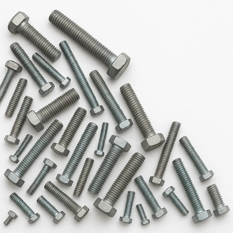 BULLONI testa esagonale M24 tutto filetto varie misure 10pezzi confezionezincato - Immagine 2 di 4