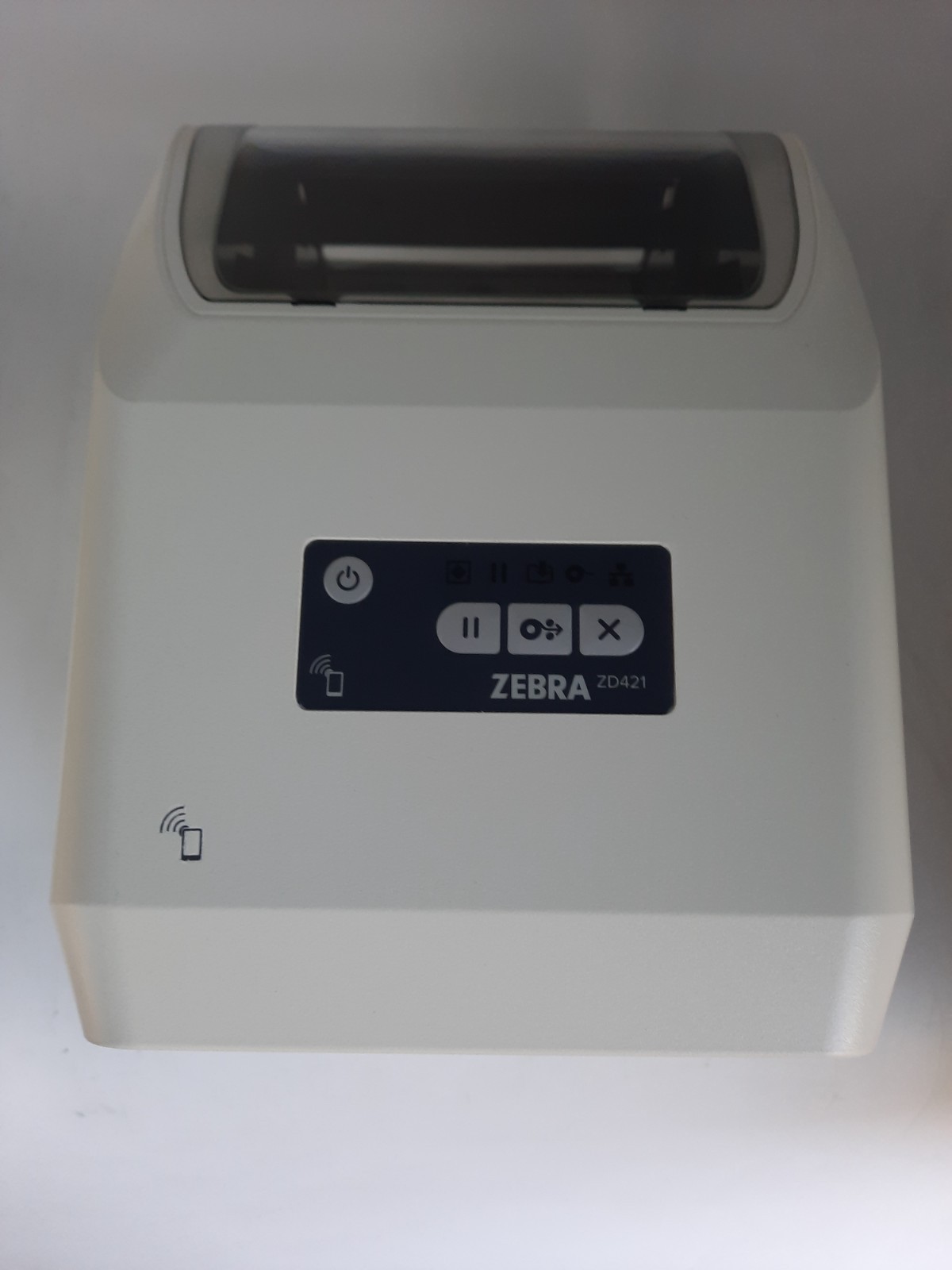 Zebra ZD421 Thermal Label printer ZD4AH42-301E00EZ No AC Adapter TESTED