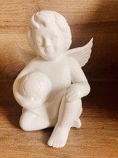 Engel mit Fußball, weiß, matt, 14 cm - Rosenthal
