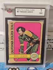 72-73 O-Pee-Chee Reggie Leach 2nd Year Card KSA 7 🚨🚨🚨 Boston Bruins 