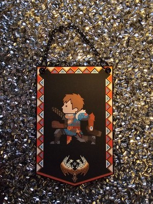 Monster Hunter Stories 3 Male Protagonist Custom Made Mini Banner