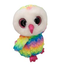 TY Beanie Boos - OWEN the Owl (Glitter Eyes)(Medium Size - 9 inch) - MWMTs