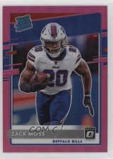 2020 Panini Donruss Rated Rookie Optic Preview Pink Prizm Zack Moss #P-330 0vp0