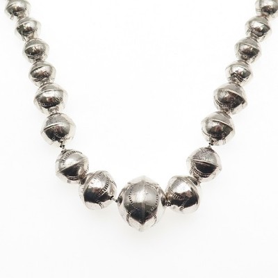 Old Pawn 925 Sterling Silver Vintage Navajo Pearls Graduated