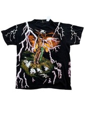 Vintage 90s American Thunder AOP Lightning Tee