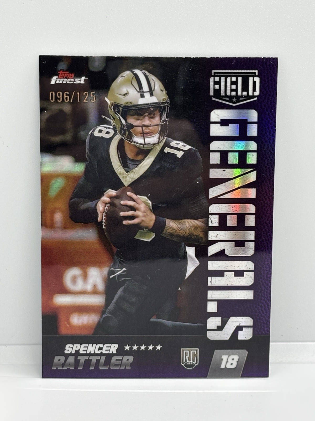 Spencer Rattler Topps Finest Field Generals #FG22 Refractor