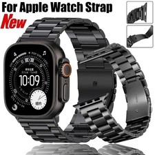 STEEL STRAP BAND For Apple iWatch 11/10/9/8/7/6/5/4 Series Metal Bracelet Watch
