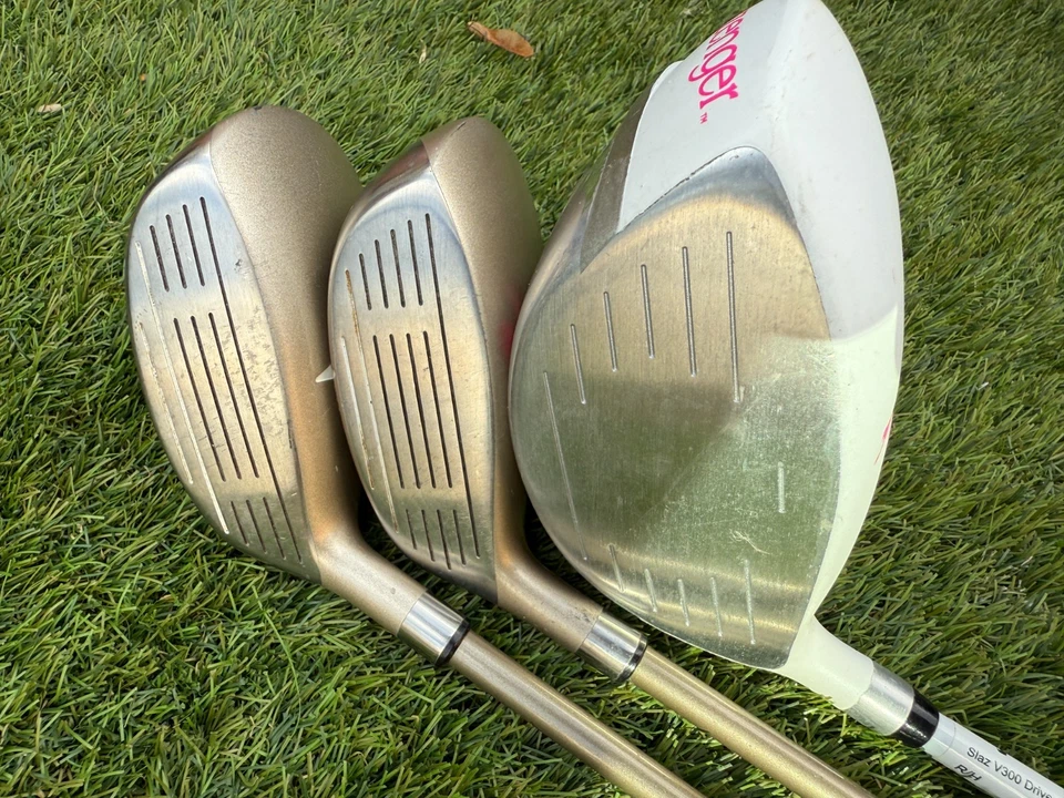 FULL RIGHT HAND LADIES DYNACRAFT GOLF SET WITH  POWAKADDY CART BAG. FREE POST - Image 4 of 4