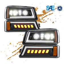 Led Headlight Drl Bumper Lamp Marker For Chevy Silverado 1500 2500 2003-2007