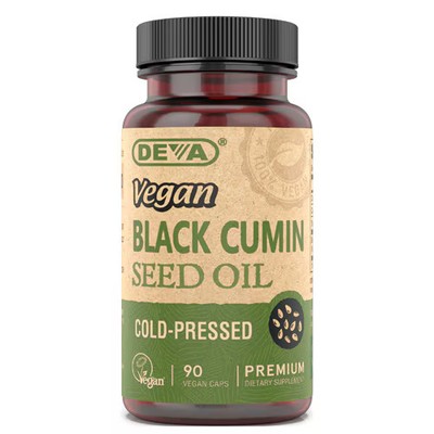 2 X Deva Vegan Black Cumin Seed Oil -- 90 Vegan Caps