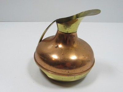 Vintage C.E.A. Copper Plated Tin  Brass  Made In Holland Pitcher