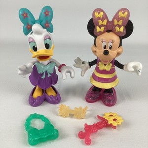 Disney Minnie Mouse Snap N Style Doll Figures Daisy Duck Bowtique Mattel Toy