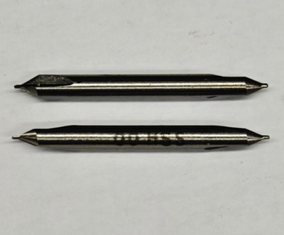 Two Pieces #00 Combined Drill and Countersink HSS - Center Drill