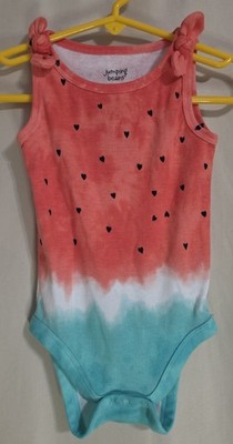 Jumping Beans Baby Beans Size 12M Baby Girls Watermelon Body Suit