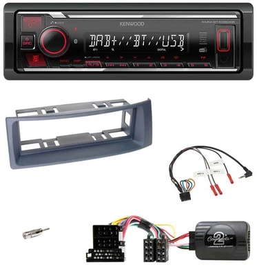 Kenwood Lenkrad Bluetooth USB DAB Autoradio für Renault Megane Scenic 1999-2003 - Bild 1 von 4