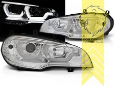 LED Angel Eyes Scheinwerfer echtes TFL f�r BMW X5 E70 chrom