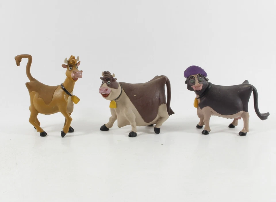Die Kühe sind los === 3 x Walt Disney Figur Bully Bullyland kompletter Satz
