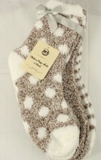 NTI Trading Women's One Size Deluxe Cozy Socks 3-Pack Fits Most Color Brown NWT