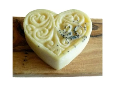 Bio Massagecreme Herz m. Sheabutter SANDELHOLZ Massage Wellness Einseifer