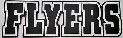 HUGE PHILADELPHIA FLYERS IRON-ON PATCH - 2.75'' x 9''