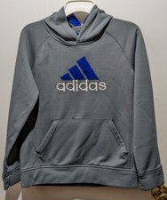 Youth ADIDAS great and blue pullover hoodie. Large