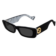 Gucci GG0516S-001 20-145 52mm Rettangolare Occhiali da Sole Nere con Lenti  Grigi | Acquisti Online su eBay