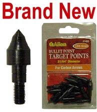 12 New Allen Archery Target Arrow Bullet Points,21/64" Point,100 Grain,1466