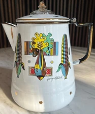 Georges Briard Enamelware Stovetop Coffee Percolator – MCM Design