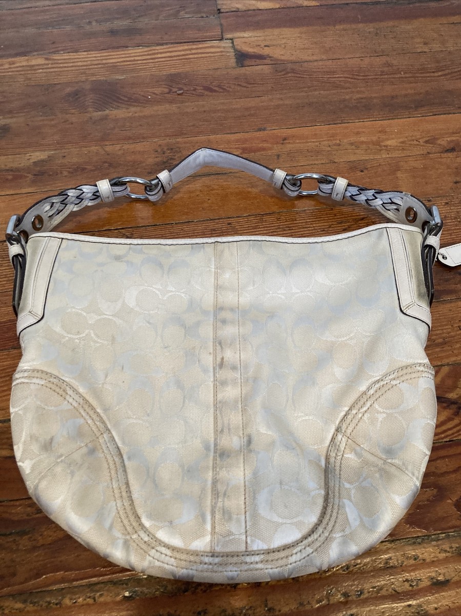 COACH K05K-6279 Signature Trim/Leather Hobo Purse Handbag | eBay COACH K05K-6279 Signature Trim/Leather Hobo Purse Handbag | eBay