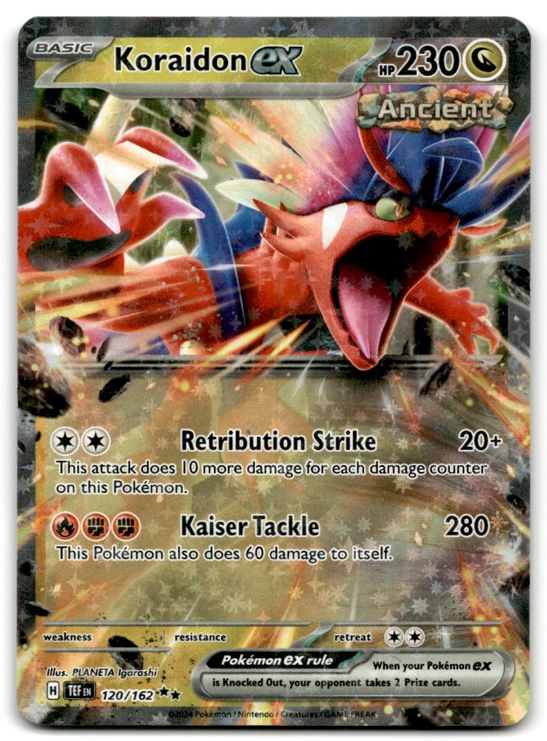 Pokemon Trading Card TCG Koraidon EX #120 Holo | eBay