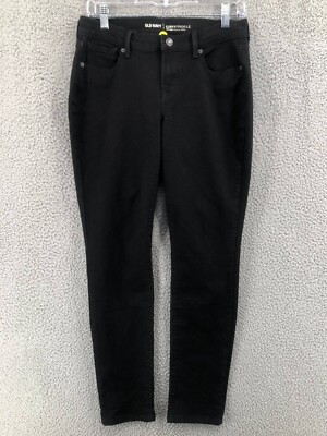 Old Navy Skinny Jeans Curvy Mid-Rise Women's Size Short Stretch Black  5517