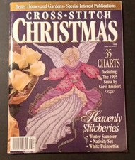 Better Homes and Gardens CROSS STITCH CHRISTMAS 1995 - 35 Charts Nativity Set