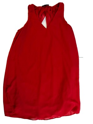 bcx red dress BCX Red Halter Scalloped Sheath Dress
